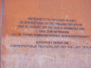 Gedenkstätte Berliner Mauer an der Bernauer Straße Gedenkstätte Berliner Mauer an der Bernauer Straße