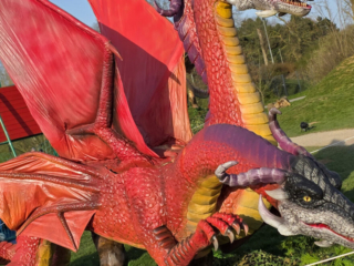 Drachenlichter im Br&uuml;ckenkopfpark J&uuml;lich