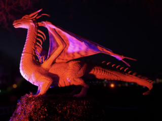 Drachenlichter im Br&uuml;ckenkopfpark J&uuml;lich